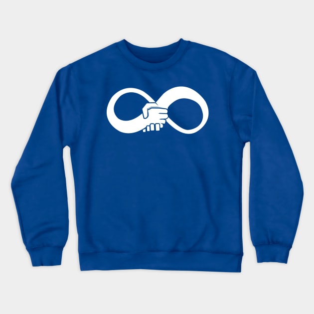 Infinite handshake Crewneck Sweatshirt by Piercek25